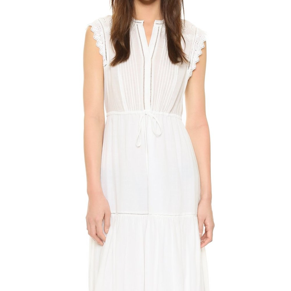 Rebecca Taylor Stitch Square Embroidered Maxi
